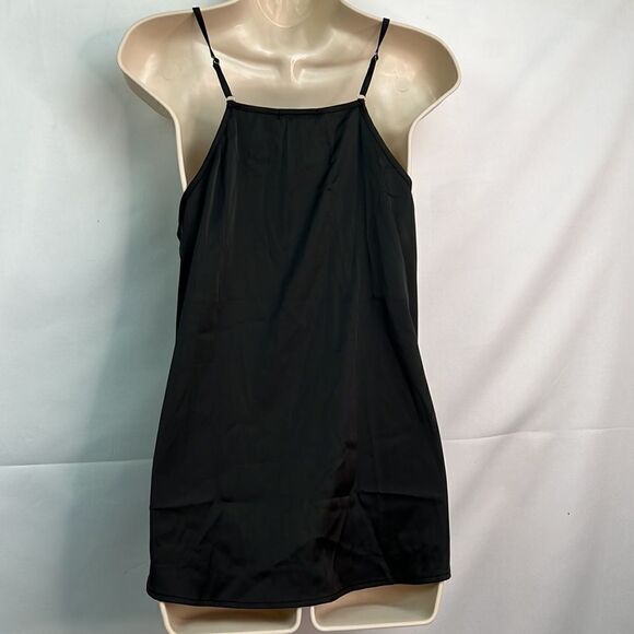 Chigant black satin wrap camisole size small NWT - Picture 5 of 9
